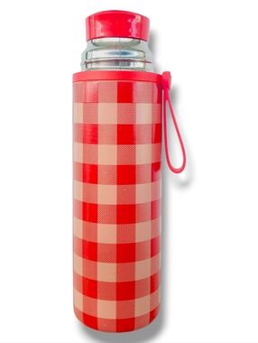 17oz Hot Cocoa Coffee Thermos Cup Plaid Red from the Hearth & Hand Magnolia